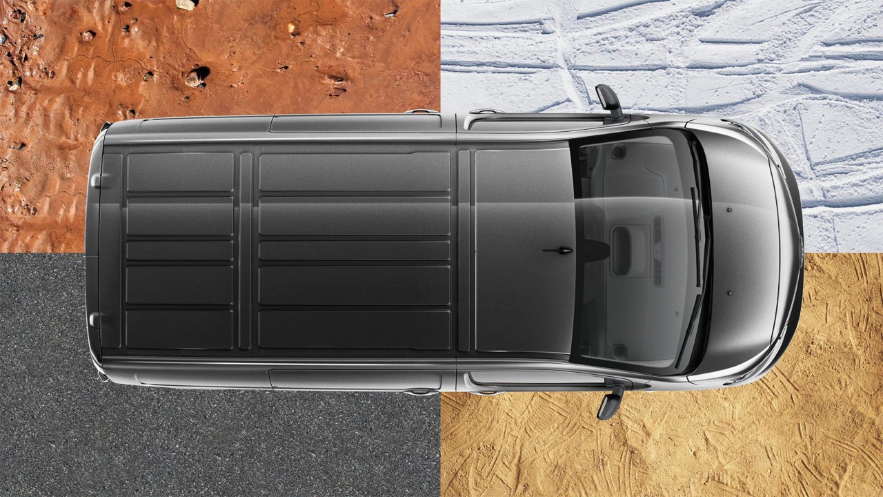 Model shown is Proace Medium Panel Van Comfort in Falcon Grey (EVL)